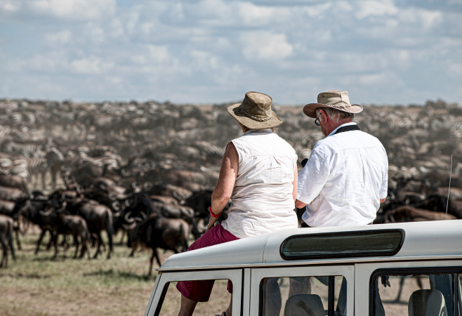 Migration hotspots—especially Northern Serengeti—fill up quickly.