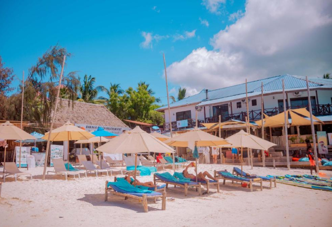 Baraka Beach Restaurant in Nungwi is a popular spot for fresh seafood with a beachfront setting Baraka Beach Restaurant in Nungwi is a popular spot for fresh seafood with a beachfront setting