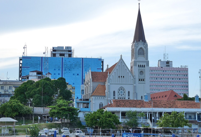 Built in a neo-Gothic style, it features impressive spires and beautiful stained-glass windows Built in a neo-Gothic style, it features impressive spires and beautiful stained-glass windows