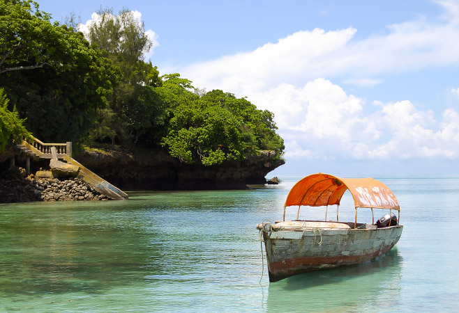 In order to reach Chumbe Island, you have to take a boat from Stone Town in Zanzibar.