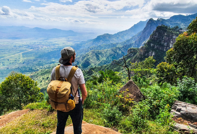 Irente viewpoint is scenic panorama point located in the West Usambara mountains in Tanzania