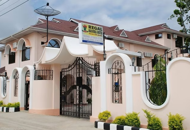 Regal Naivera Hotel is a classic modern hotel, located less than a kilometer from the shore of the Indian Ocean on the north coast of Tanzania.