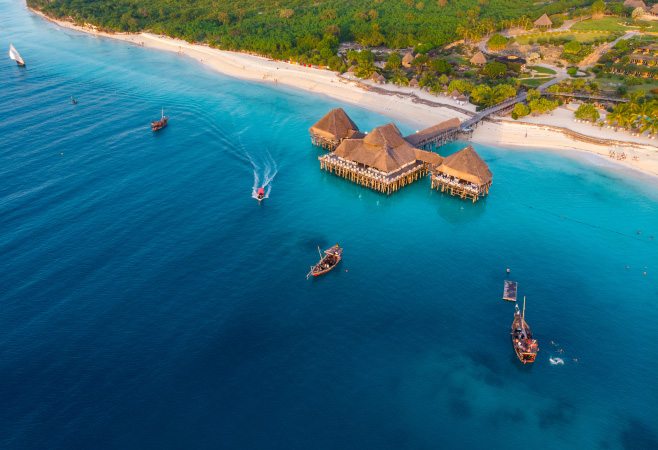 Kendwa Beach is famous for its soft white sands and crystal-clear waters