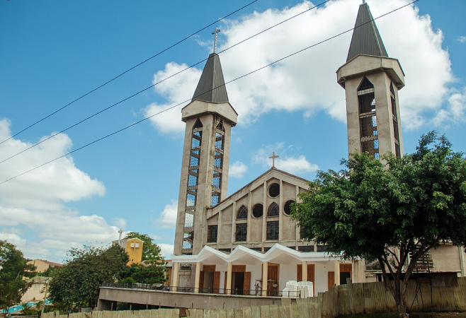 St. Therese is a renowned Catholic church with excellent services, an engaging choir, and the main church under construction St. Therese is a renowned Catholic church with excellent services, an engaging choir, and the main church under construction