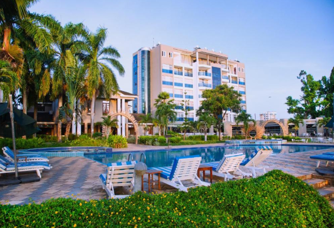 Featuring a terrace with an outdoor pool, Tanga Beach Resort offers accommodations in the seaport town of Tanga